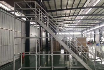 工业踏步搭建会用到哪些型材和配件？