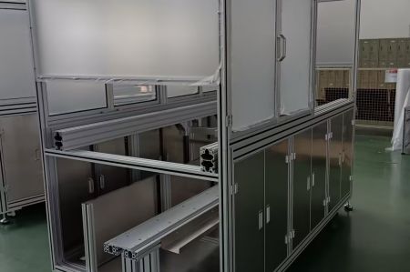 电路板生产拉料设备铝型材框架服务案例